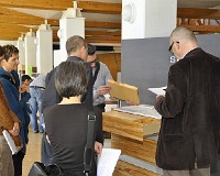 Art in Wood 2014 - Jury bei der Bewertung